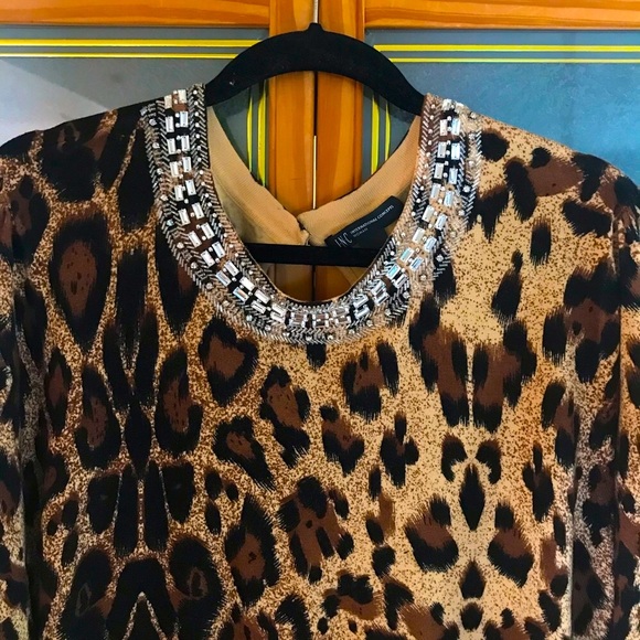 I.N.C., Leopard Print and Rhinestone Sweater - Picture 2 of 8